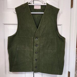 Filson Moleskin Vest - L - Green